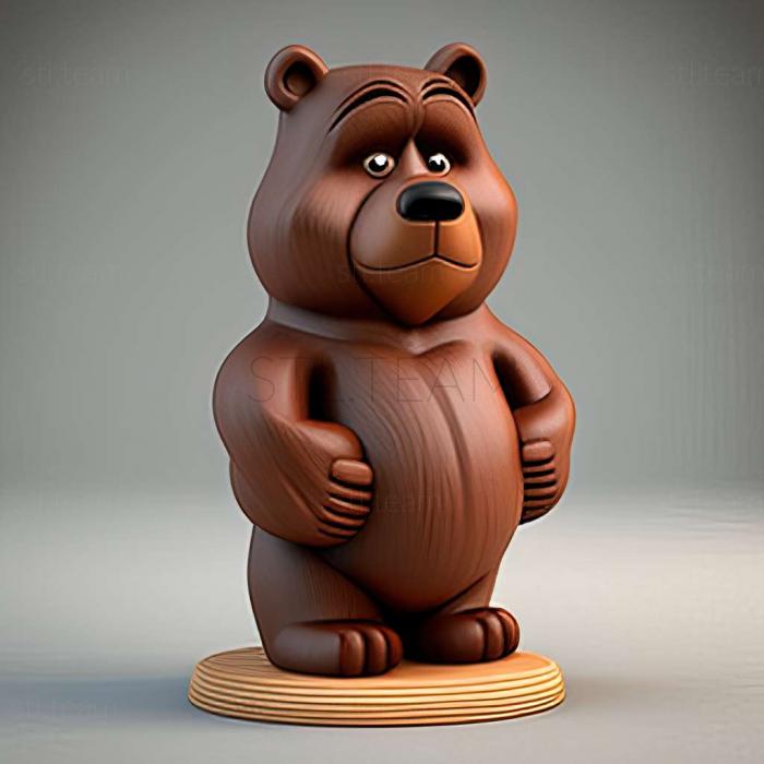 3D model Masha the bear famous animal (STL)